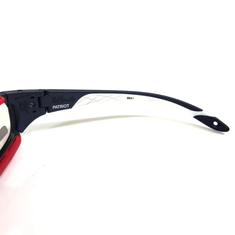 Rec Specs Athletic Goggles Frames SLAM PATRIOT 641 Blue Red White Wrap 52-17-135